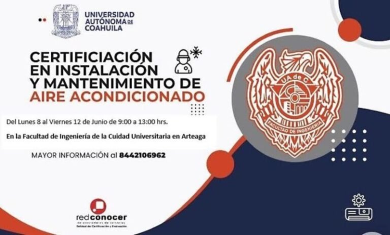 Ofrece UAdeC certificación en sistemas de aire acondicionado