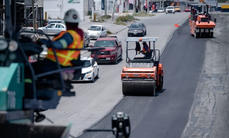 Rehabilitan pavimento asfáltico en la avenida Otilio González